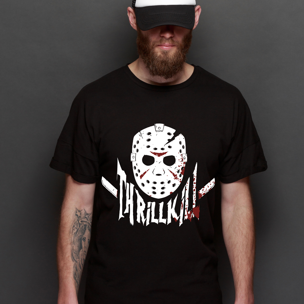 Friday the 13th V3 Horror movies T-Shirt Cotton Block Tee