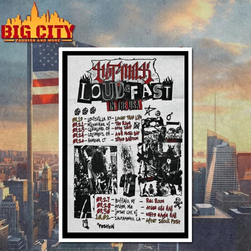 Hot Milk America Tour 2025 Poster shirts