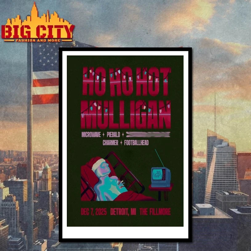 Hot Mulligan Dec 7 2025 The Fillmore Detroit MI Poster shirt