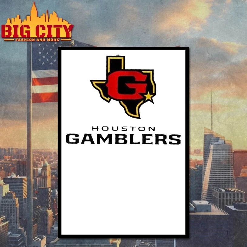 Houston Gamblers Lockup Logo Shirt