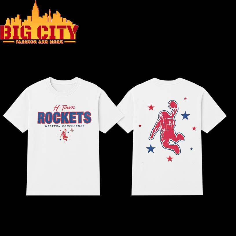 Houston Rockets Western Con 2025 H-town City Two Sided Shirt