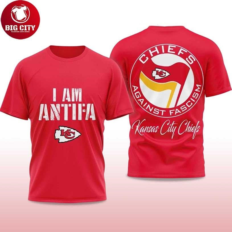I Am Antifa Chiefs Against Fascism 2025 New Two Sided Shirt
