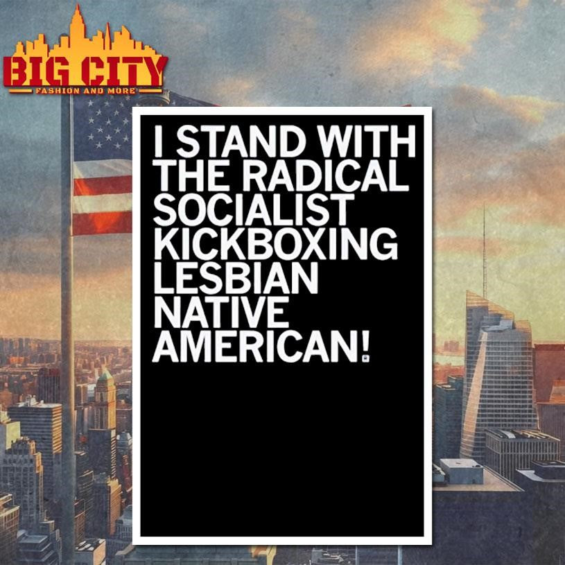 I Stand With The Radical Kickboxing Lesbian Native American Shirt