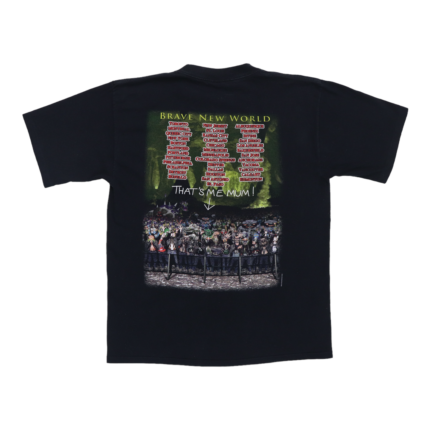 2000 Iron Maiden Brave New World Tour Shirt Style001