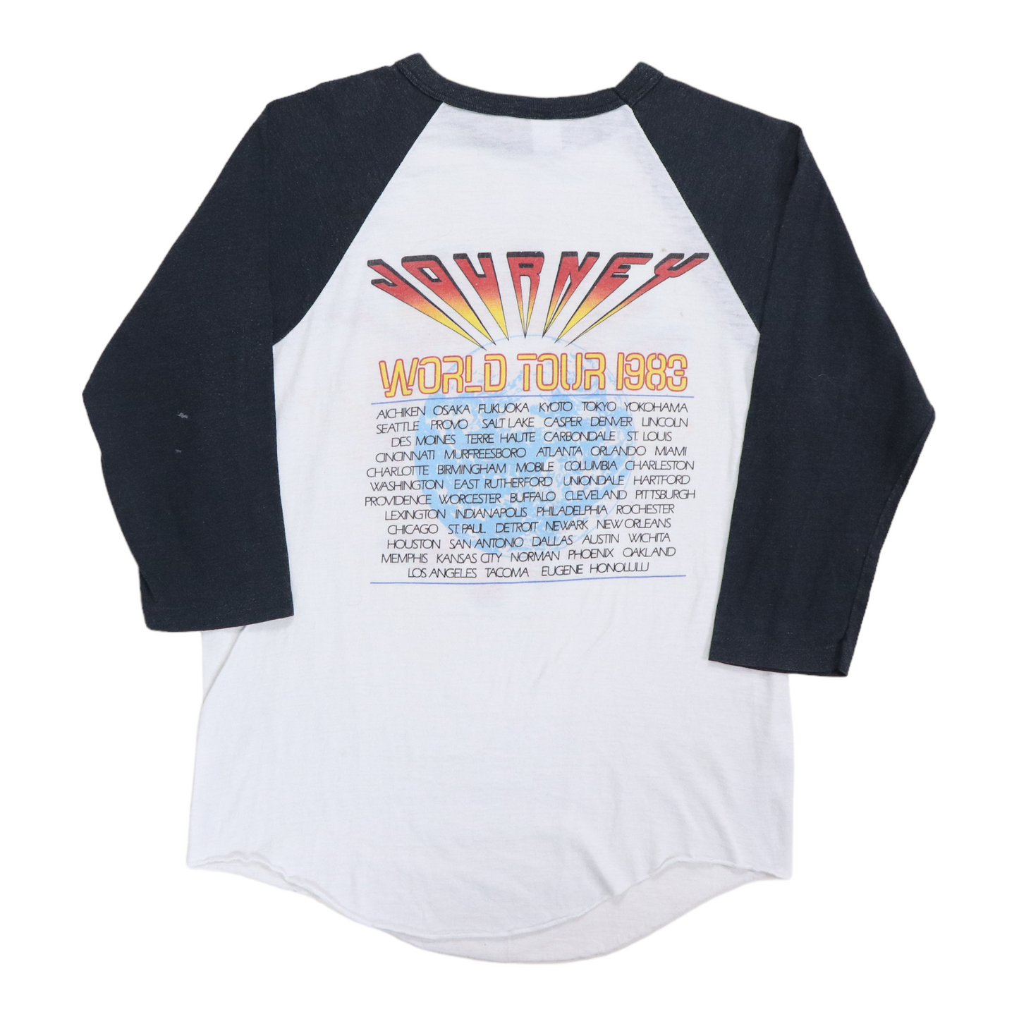 1983 Journey World Tour Jersey Shirt Style001