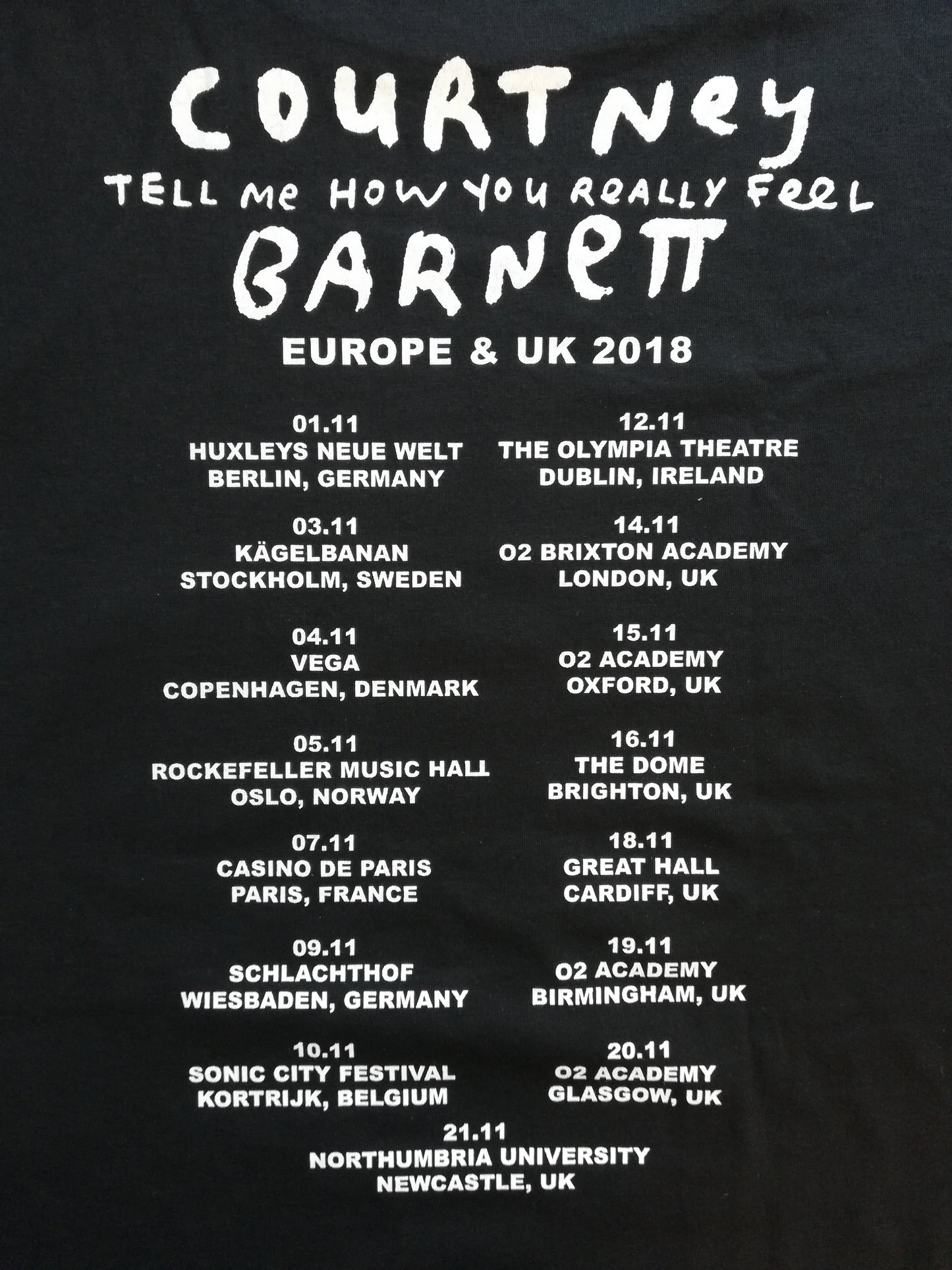 Tell Me Tour Tee