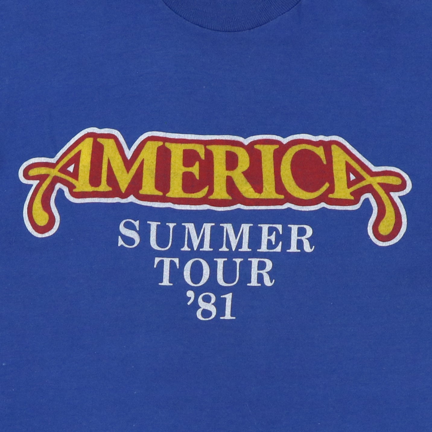 1981 America Summer Tour Shirt Style001