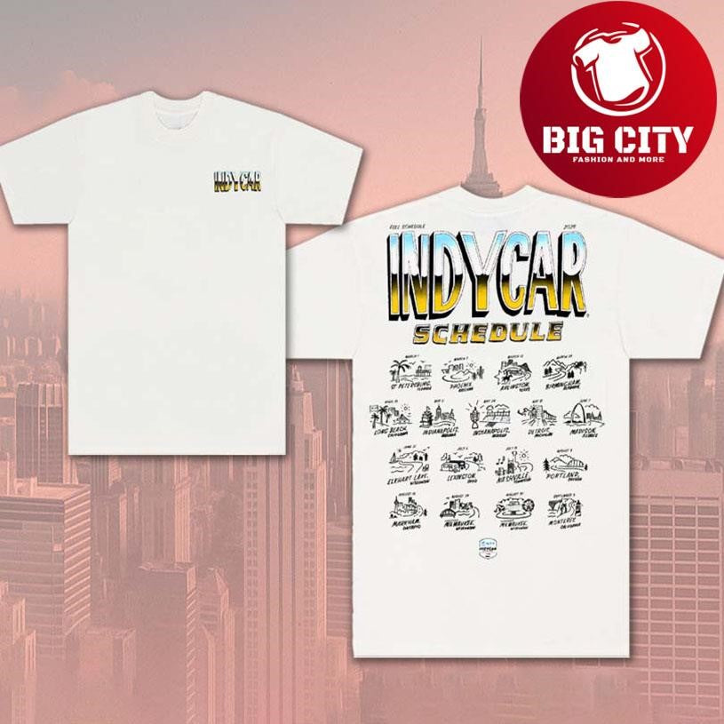 INDYCAR Schedule 2026 New Two Sided Shirt