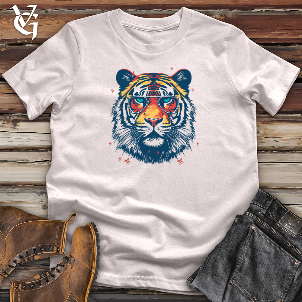 Retro Cosmic Shades Tiger Softstyle Tee