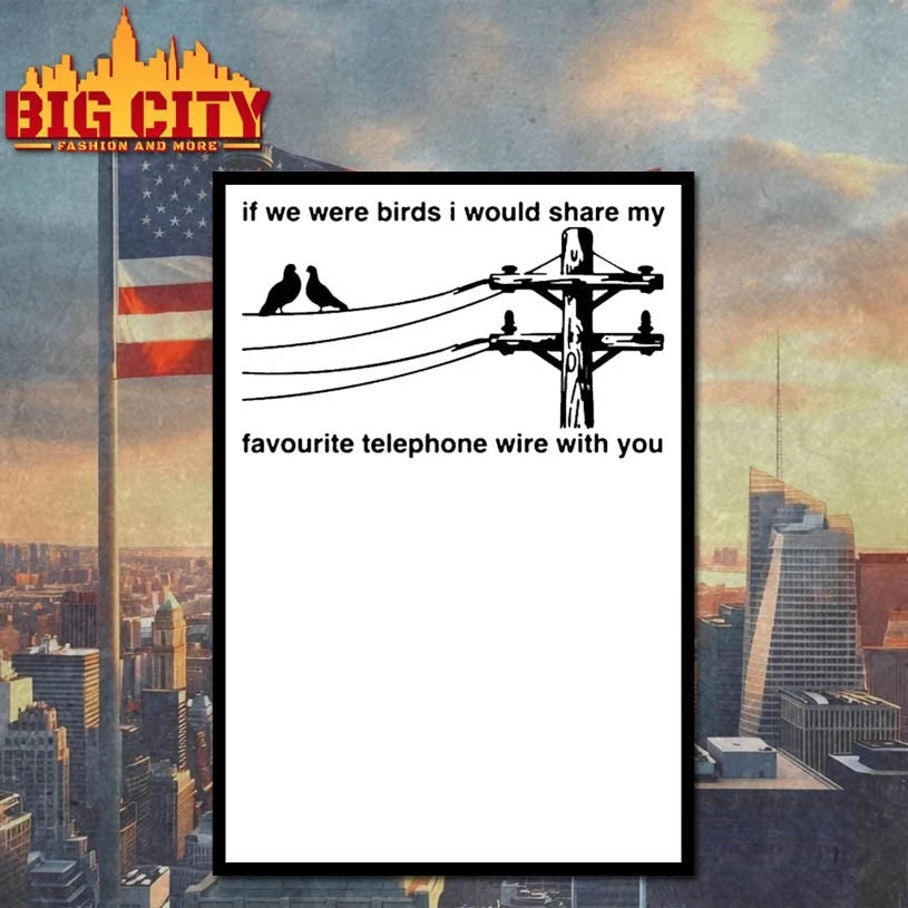 If We Were Birds I Would Share My Favourite Telephone Wire With You Shirt