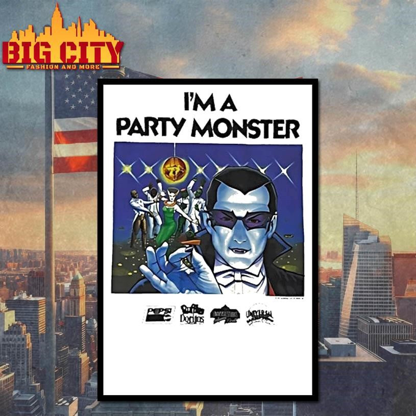Im A Party Monster Dracula Universal Studios 1992 Shirt
