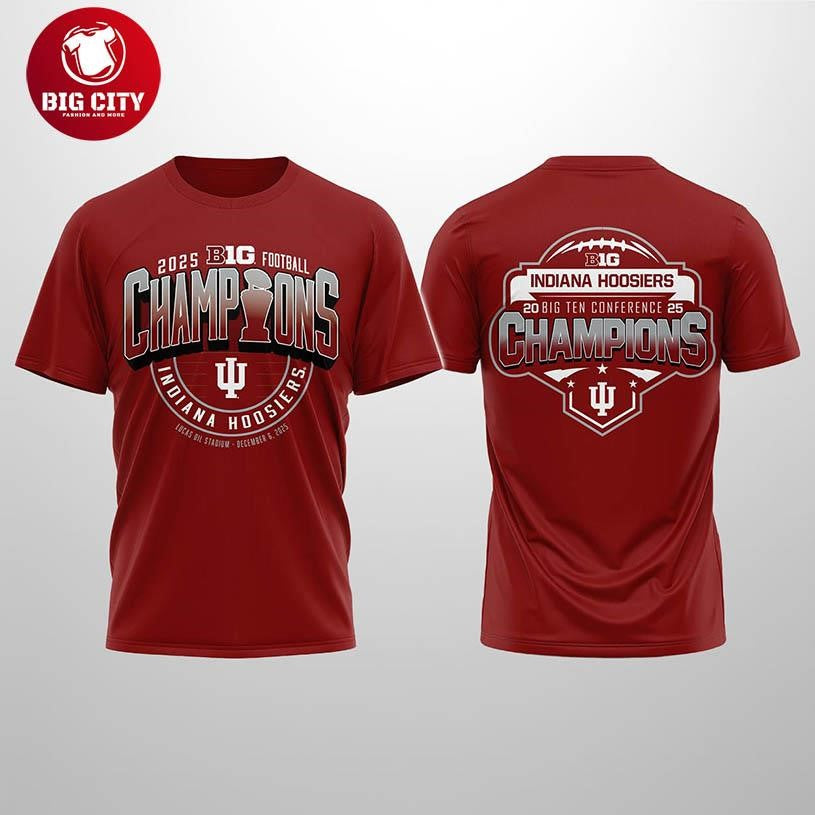 Indiana Big Ten Championship 2025 Two Sided Shirt