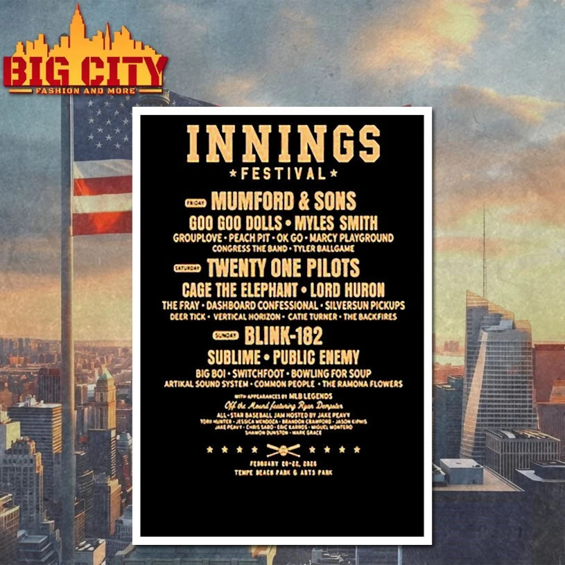 Innings Festival 2026 Desert Slider Lineup shirt