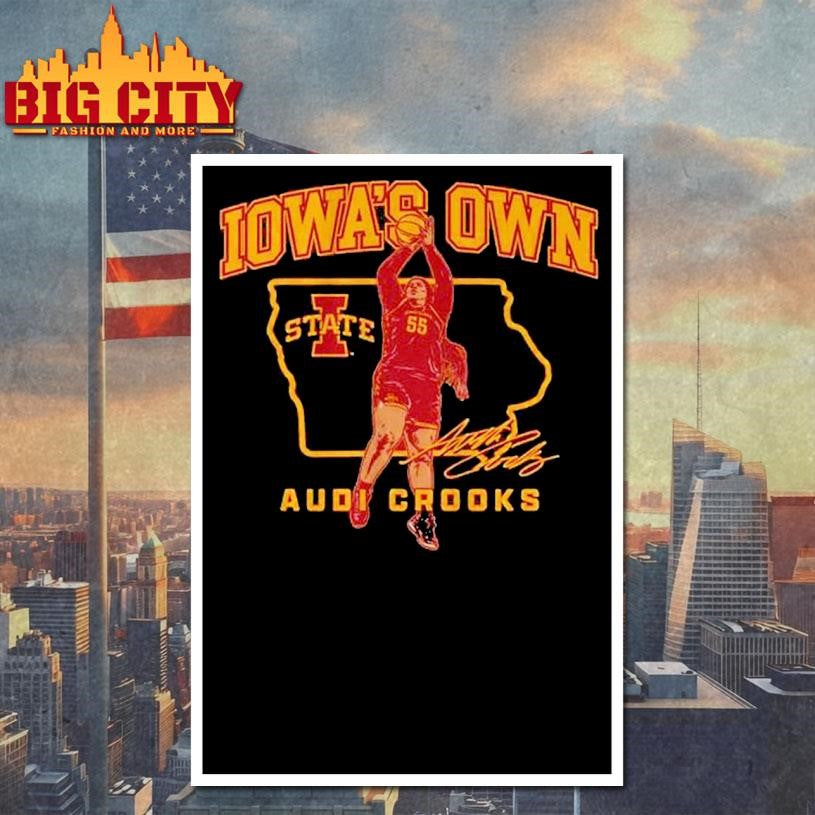 Iowa State Basketball Audi Crooks State Star Shirt