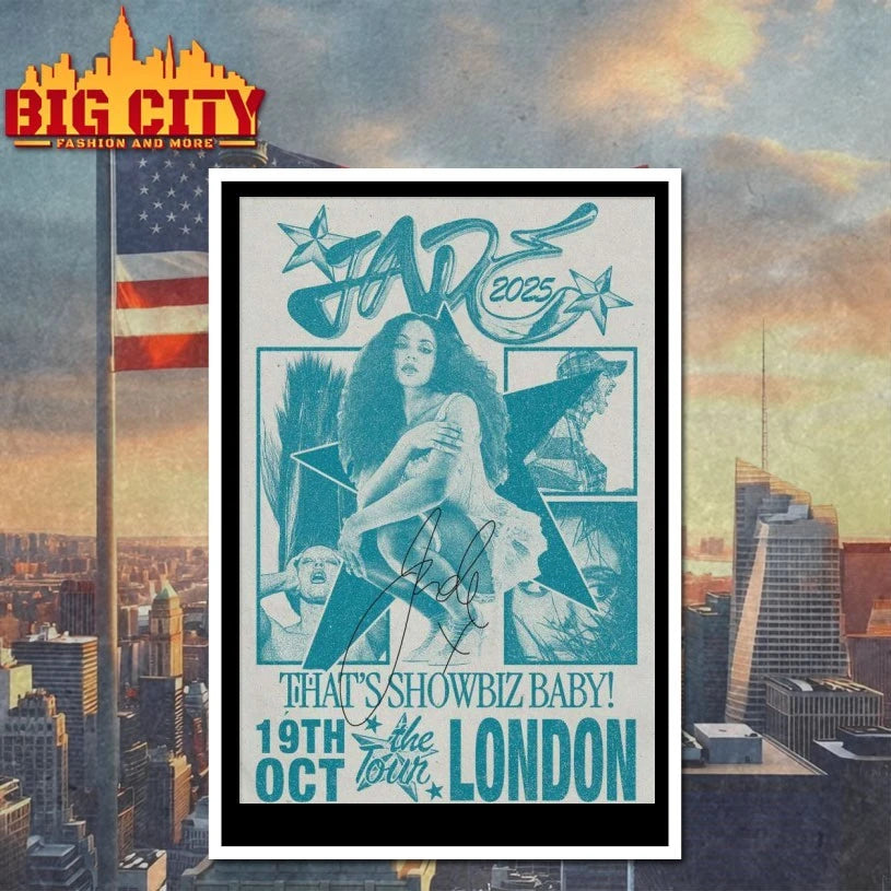 JADE That’s Showbiz Baby! Tour in London Oct 19 2025 Poster shirt