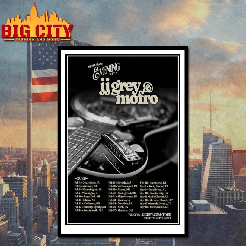 JJ Grey Mofro Tour 2026 Poster shirt