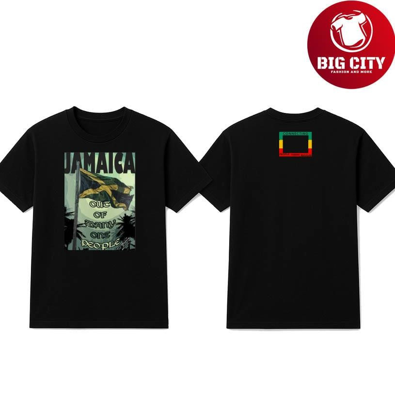 Jamaica Out of Many One People Connecting Two Sided Shirt
