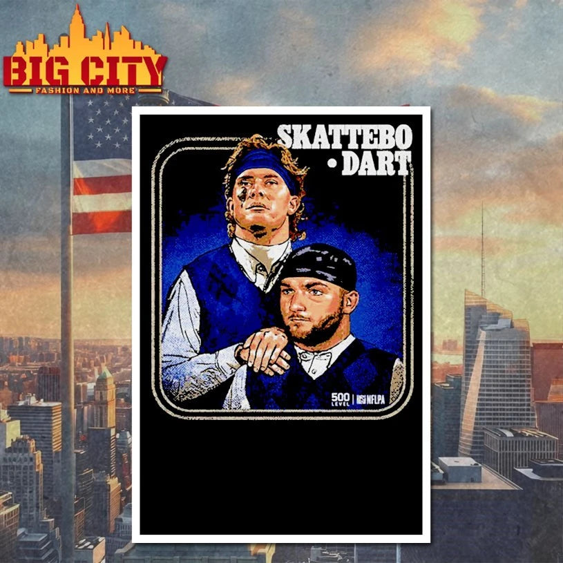Jaxson Dart & Cam Skattebo New York G Step Brothers shirts