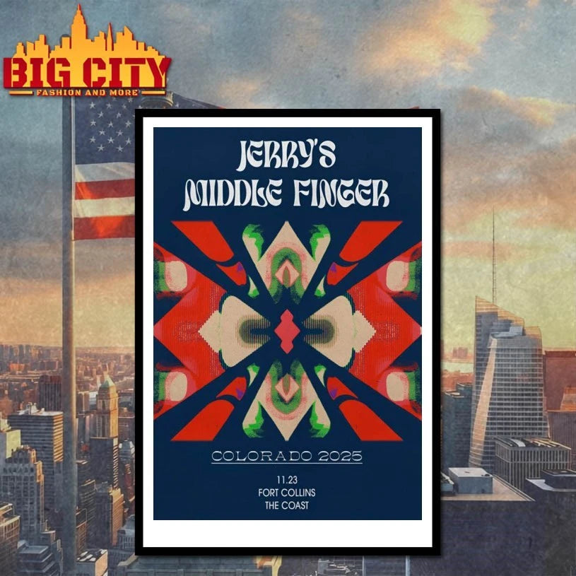 Jerry’s Middle Finger Nov 23 2025 The Coast Show Poster shirt