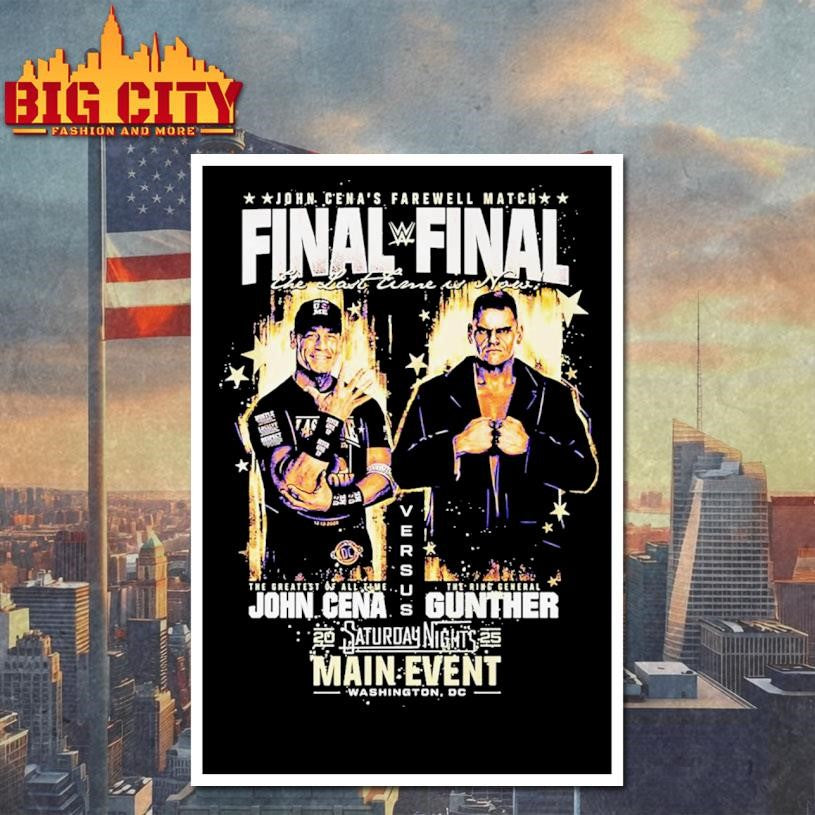 John Cena Saturday Night’s Main Event Final Match Cena vs Gunther 2025 Shirt