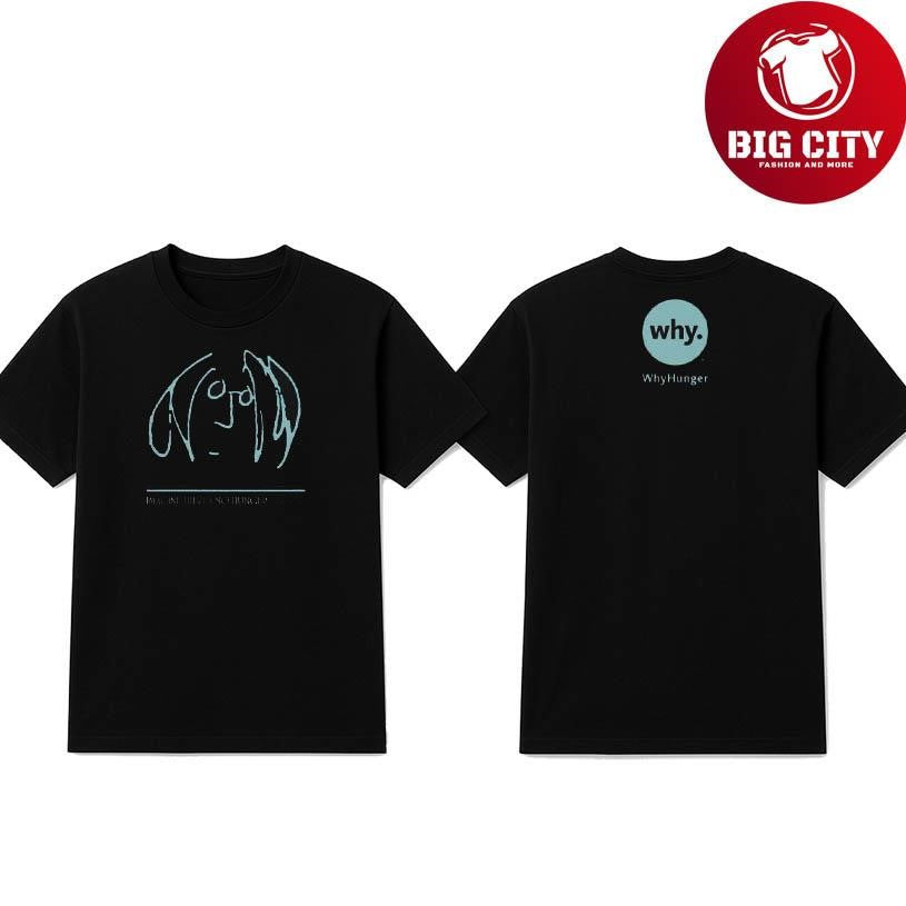 John Lennon Imagine No Hunger 2025 Two Sided Shirt