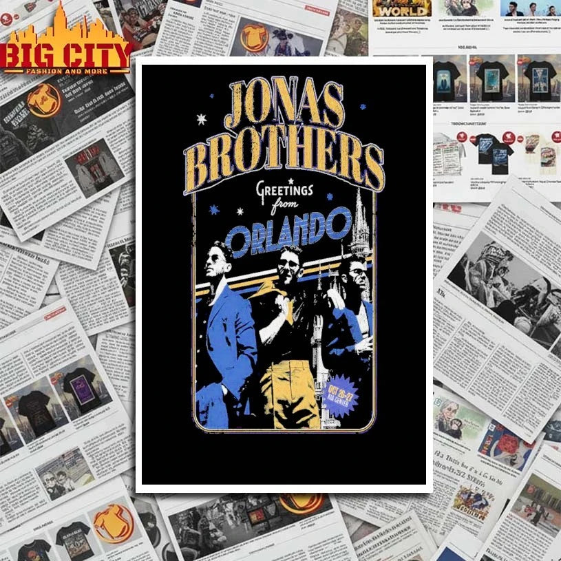 Jonas Brothers At Kia Center On Oct 26-27 2025 Poster shirt