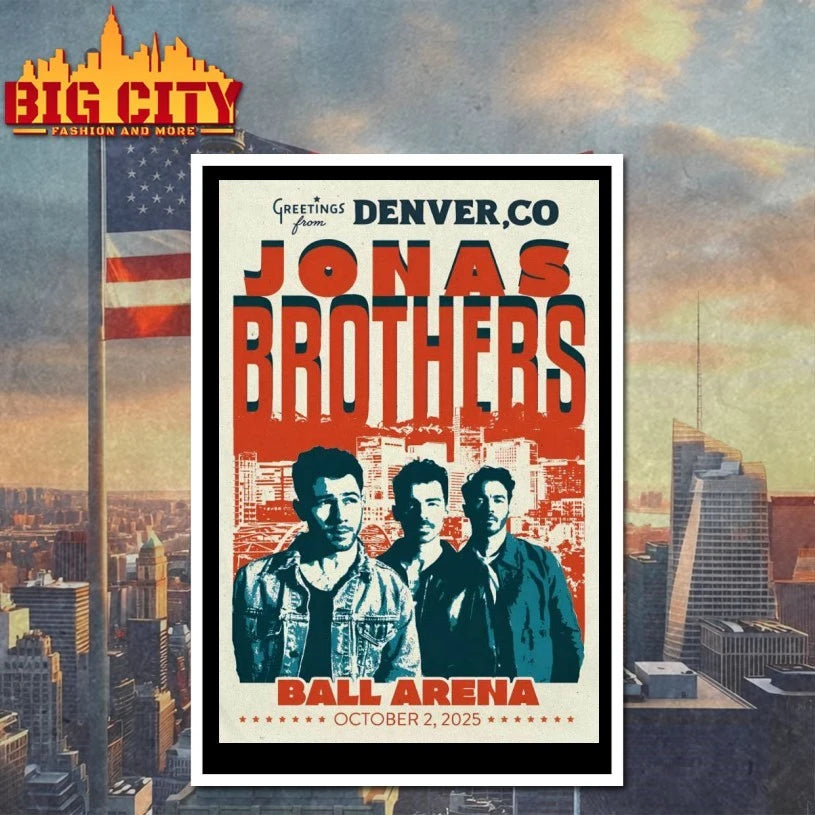 Jonas Brothers Ball Arena In Denver CO October 2 2025 Poster shirt