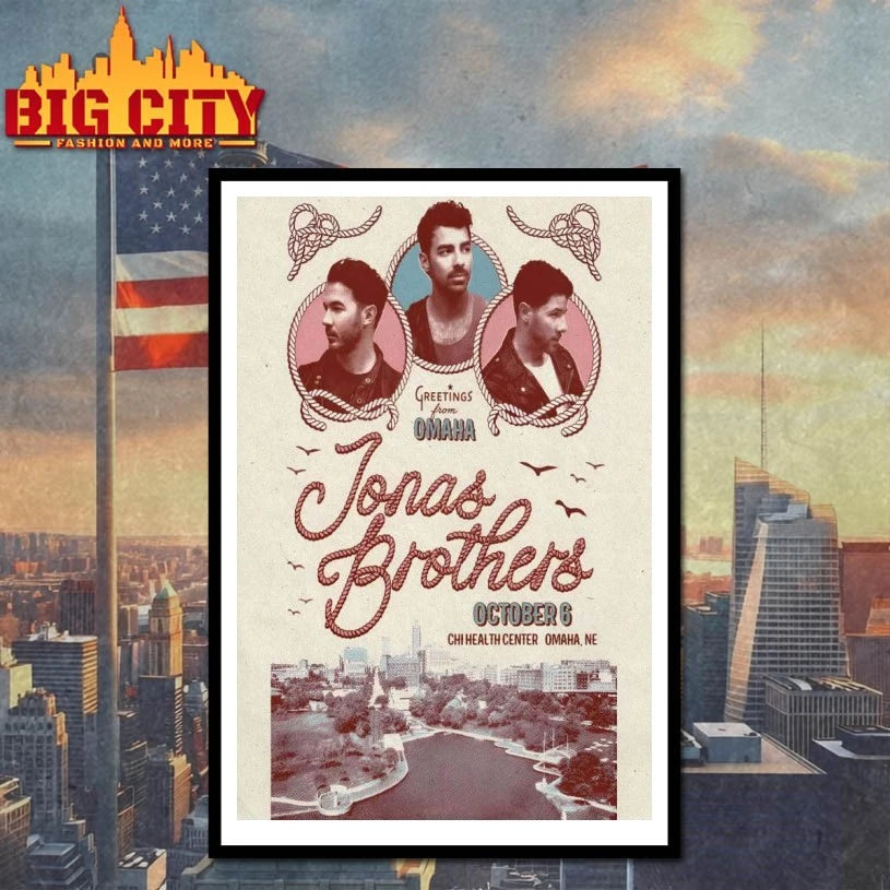 Jonas Brothers Greetings From Omaha On Oct 6 2025 Poster shirt