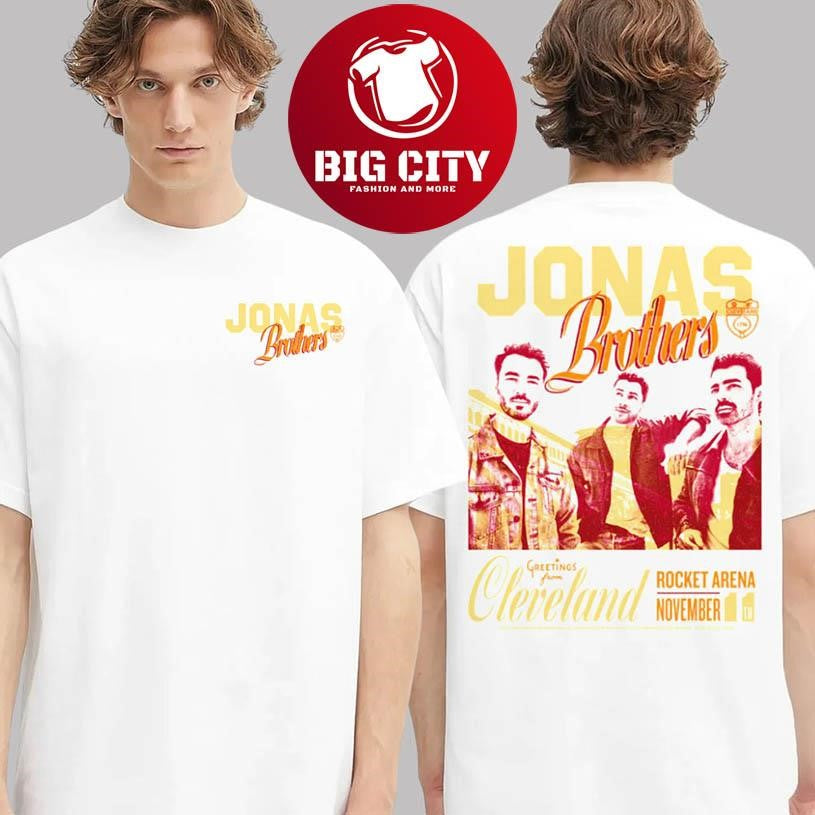 Jonas Brothers Greetings From Your Hometown At Rocket Arena On November 11th 2025 Two Sided Shirt