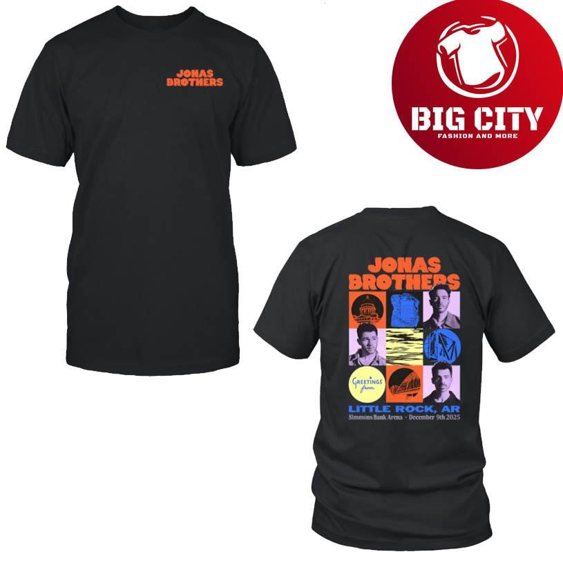 Jonas Brothers Simmons Bank Arena Little Rock, AR Dec 9 2025 Tour Two Sided Shirt