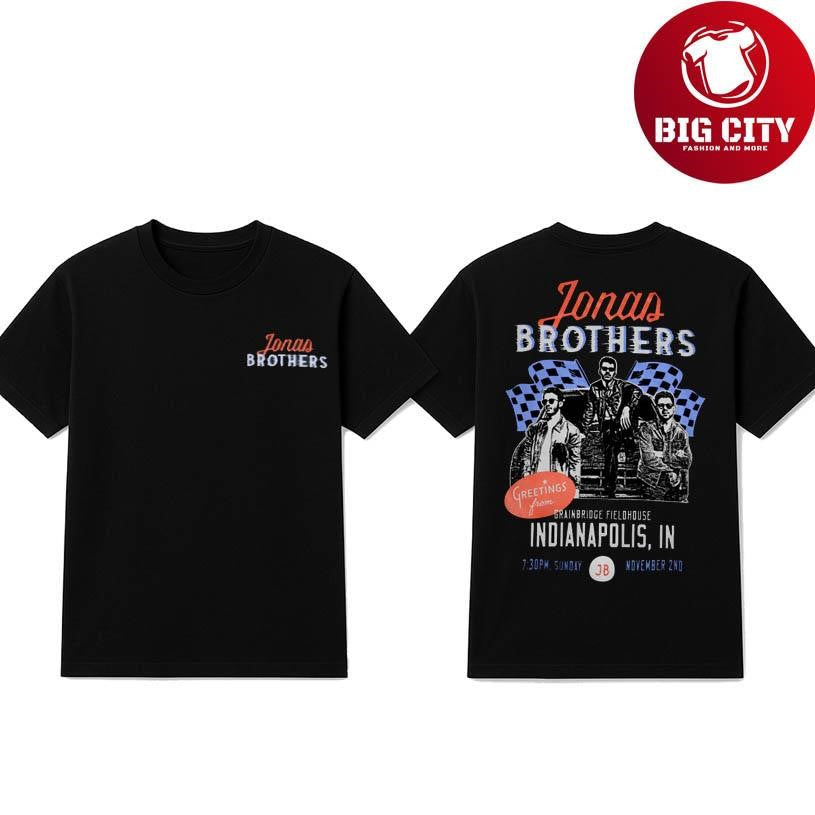 Jonas Brothers Tour Indianapolis, IN Nov 02 2025 Two Sided Shirt