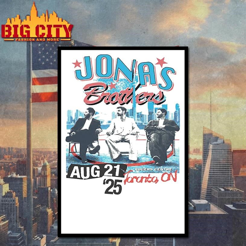 Jonas Brothers Tour Toronto, Canada 2025 Shirt