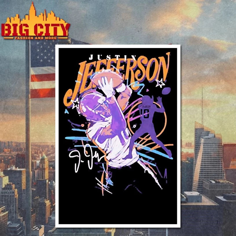 Justin Jefferson Minnesota Scribble Shirts