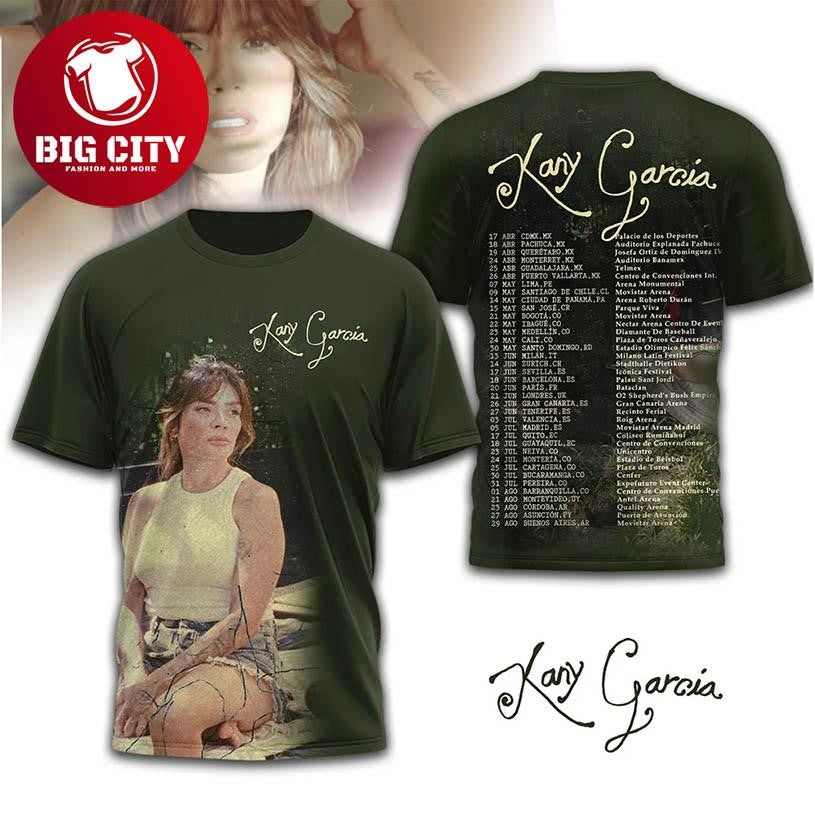 Kany Garcia 2026 Tour Vintage Latin Pop Concert Dates Fan Two Sided Shirt