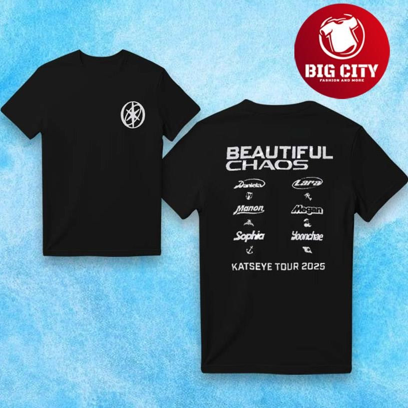 Katseye Beautiful Chaos 2025 Two Sided Shirt