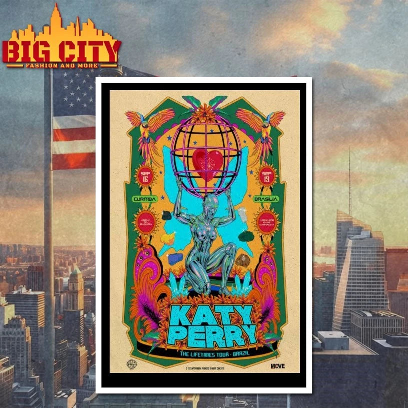 Katy Perry The Lifetimes Tour Brazil 2025 Poster Shirt