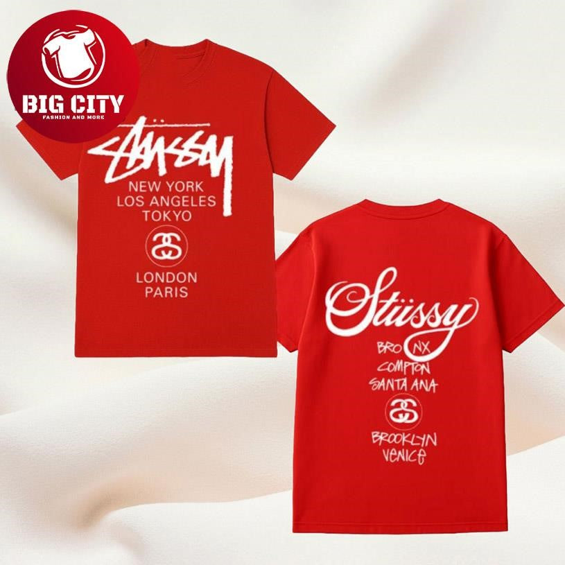 Keitrel Clark Stussy World Tour 2025 Two Sided Shirt