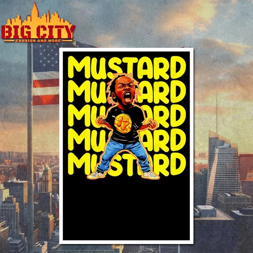 Kendrick Lamar Mustard cartoon shirt