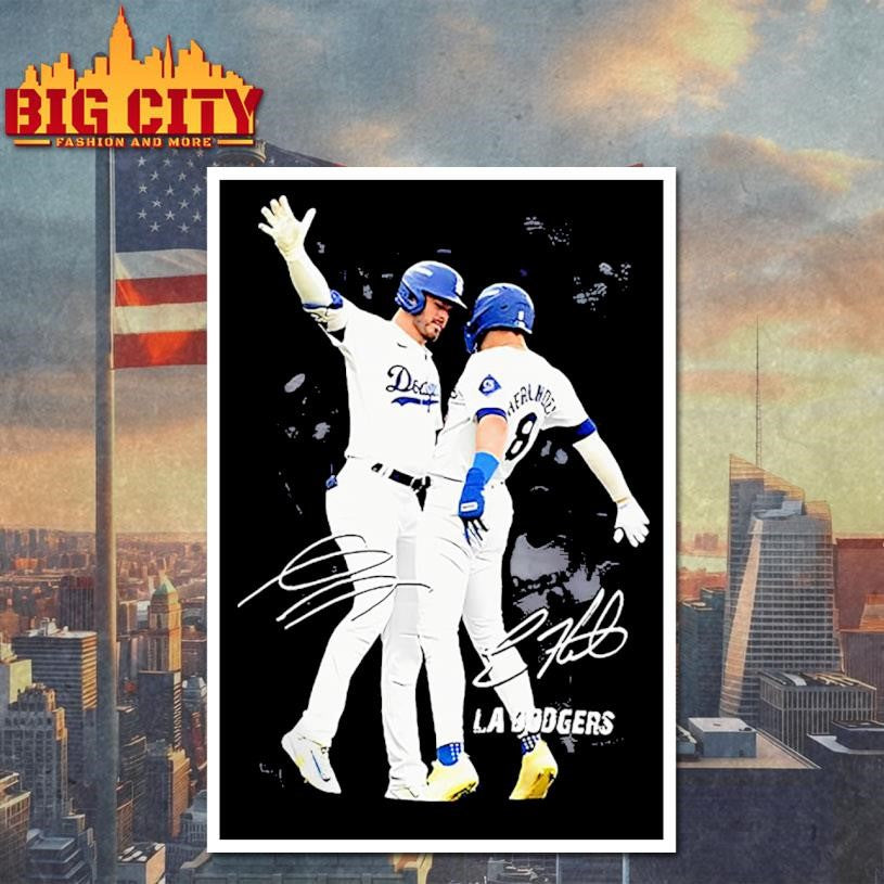 Kiké Hernandez and Gavin Lux Shirt, Los Angeles Dodgers Shirt