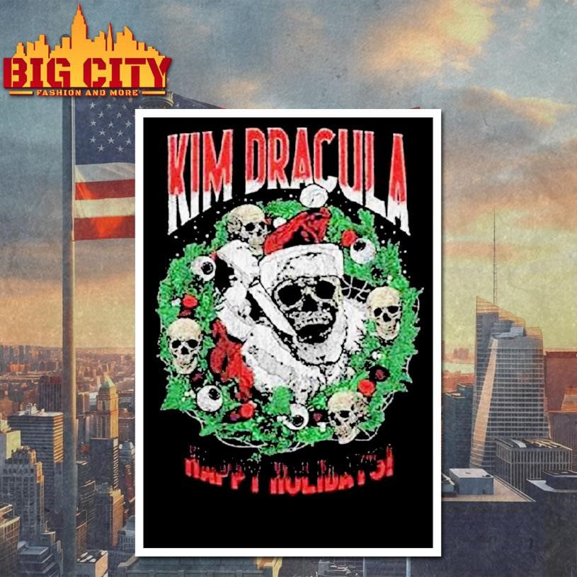 Kim Dracula Santa Wreath Shirt