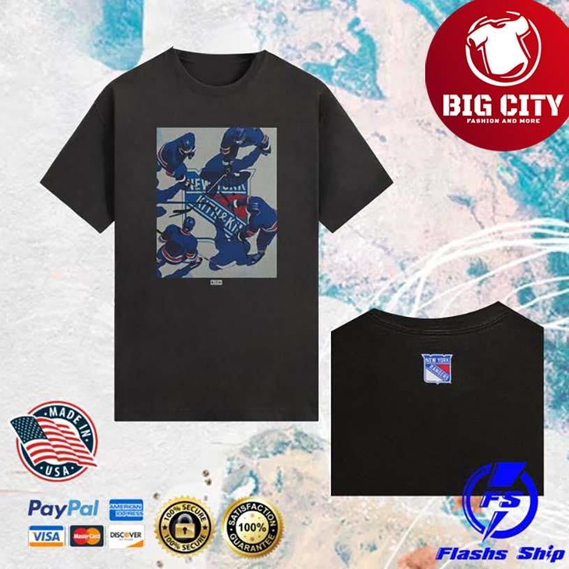 Kith For The New York Rangers On Ice Vintage Two Sided Shirt