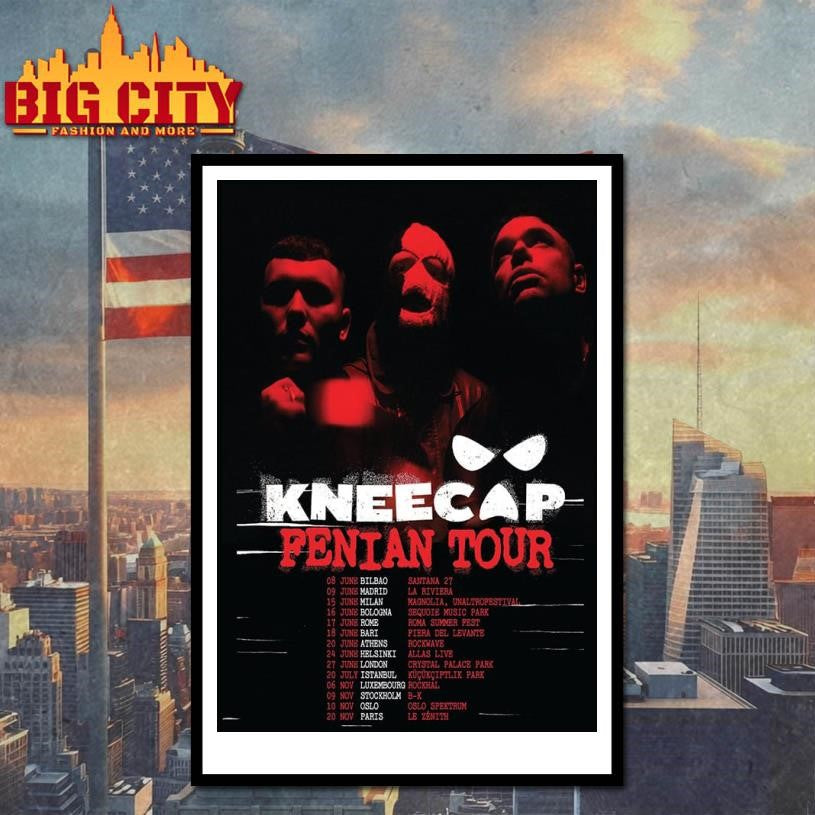 Kneecap Fenian Europe Tour 2026 Schedule Poster Shirt