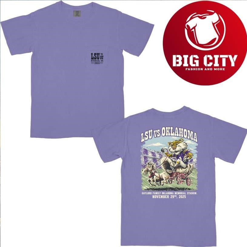 LSU vs. Oklahoma Game Day 2025 Two Sided Shirt