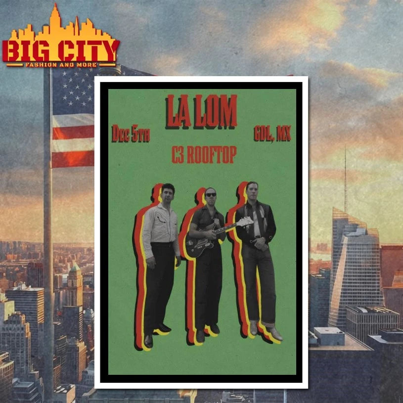 La Lom Fall Tour 2025 GDL, MX C3 Rooftop Poster shirt