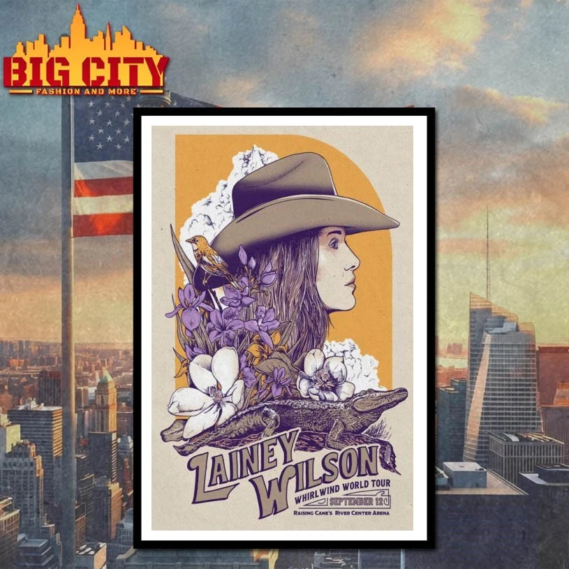 Lainey Wilson Raising Cane’s River Center Arena Sep 12, 2025 Poster shirt