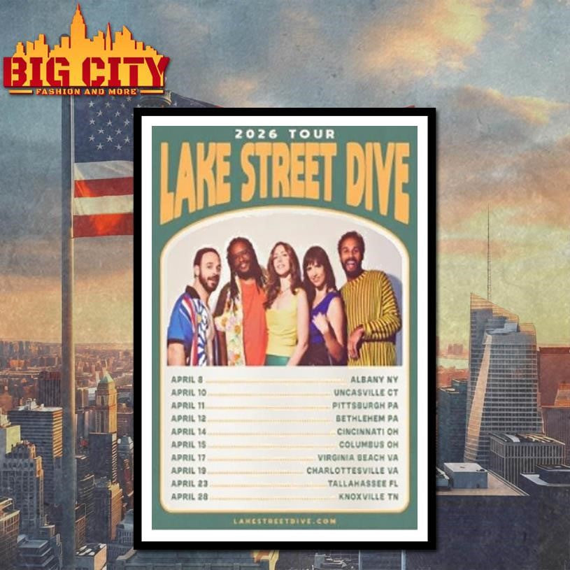 Lake Street Dive April Tour Event 2026 Shirt
