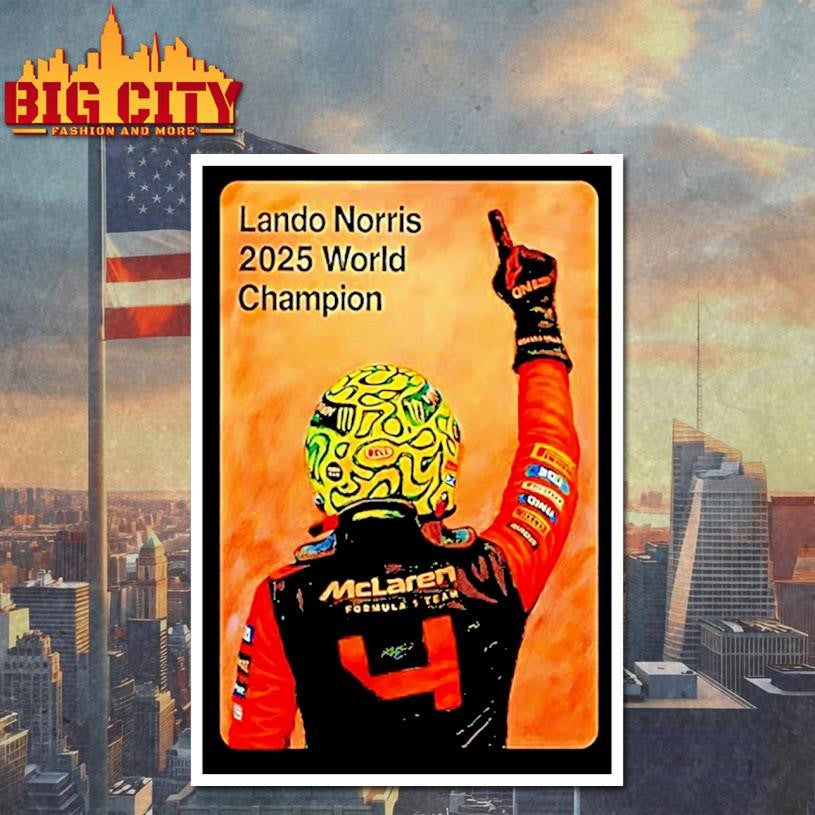 Lando Norris 2025 Champion F1 Victory Celebration Shirt