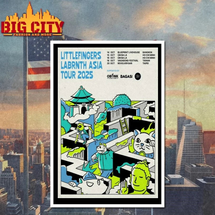 Littlefingers Asia Tour 2025 Poster Shirt