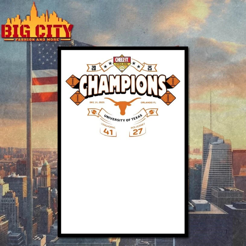 Longhorns 2025 Cheez-It Citrus Bowl Champions Shirt