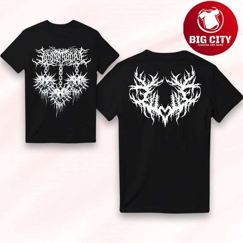 Lorna Shore Lorna Spiked Heart Two Sided Shirt